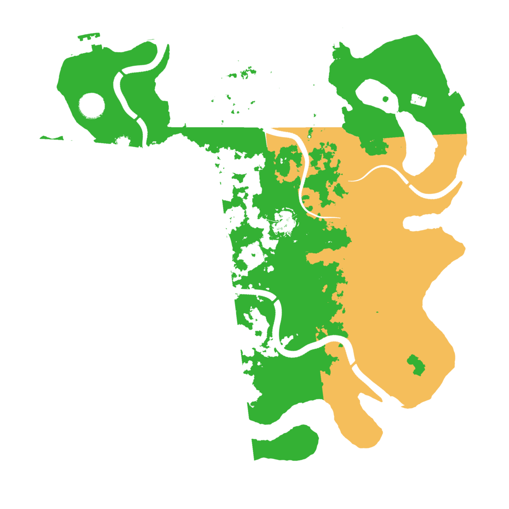 Biome Rust Map: Procedural Map, Size: 3500, Seed: 1674612652