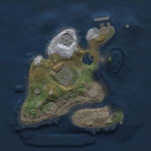Thumbnail Rust Map: Procedural Map, Size: 2000, Seed: 2105303809, 6 Monuments