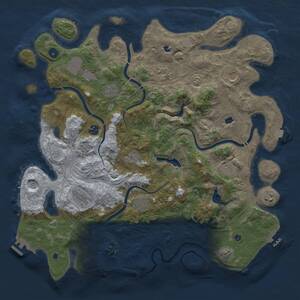 Thumbnail Rust Map: Procedural Map, Size: 4500, Seed: 952427970, 17 Monuments