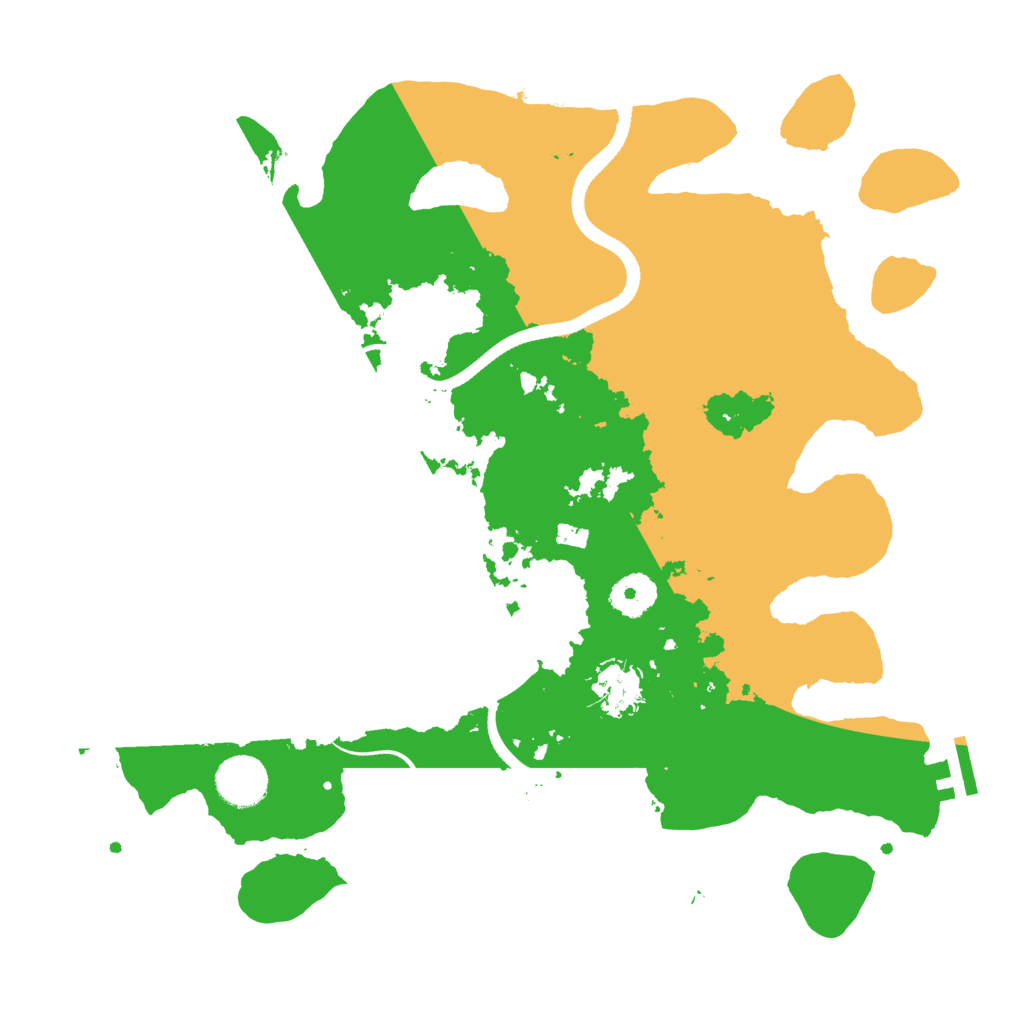 Biome Rust Map: Procedural Map, Size: 3500, Seed: 1937156163