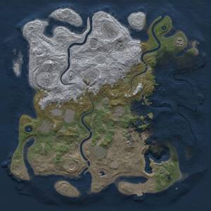 Thumbnail Rust Map: Procedural Map, Size: 4250, Seed: 582588766, 17 Monuments