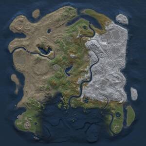 Thumbnail Rust Map: Procedural Map, Size: 4250, Seed: 867530911, 17 Monuments