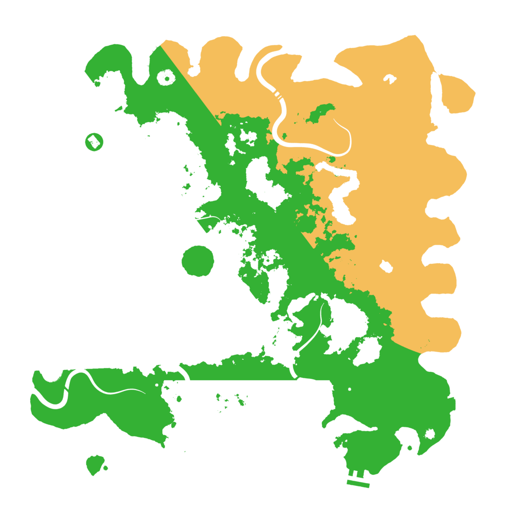 Biome Rust Map: Procedural Map, Size: 4500, Seed: 428495934