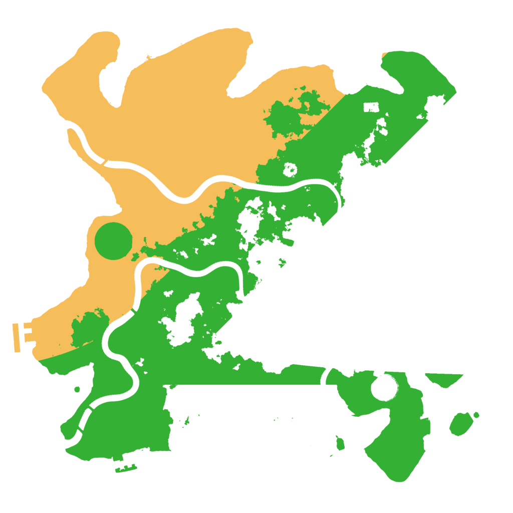 Biome Rust Map: Procedural Map, Size: 3600, Seed: 636170983