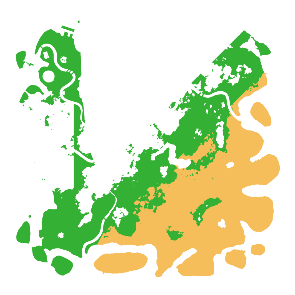 Biome Rust Map: Procedural Map, Size: 4500, Seed: 8888885
