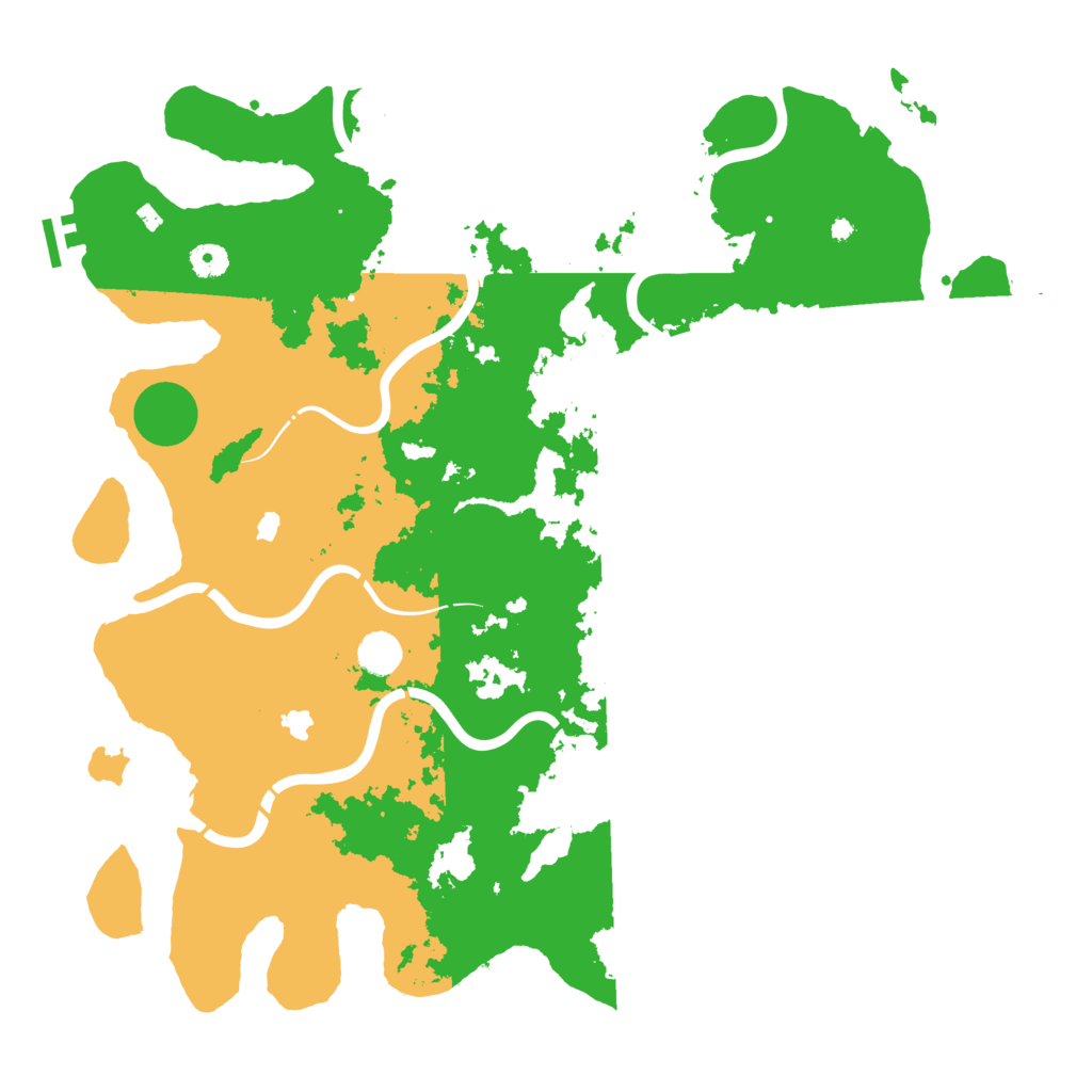 Biome Rust Map: Procedural Map, Size: 4500, Seed: 1987158641