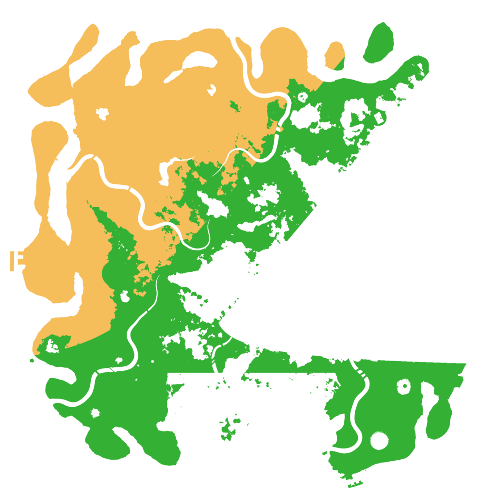 Biome Rust Map: Procedural Map, Size: 5000, Seed: 648264
