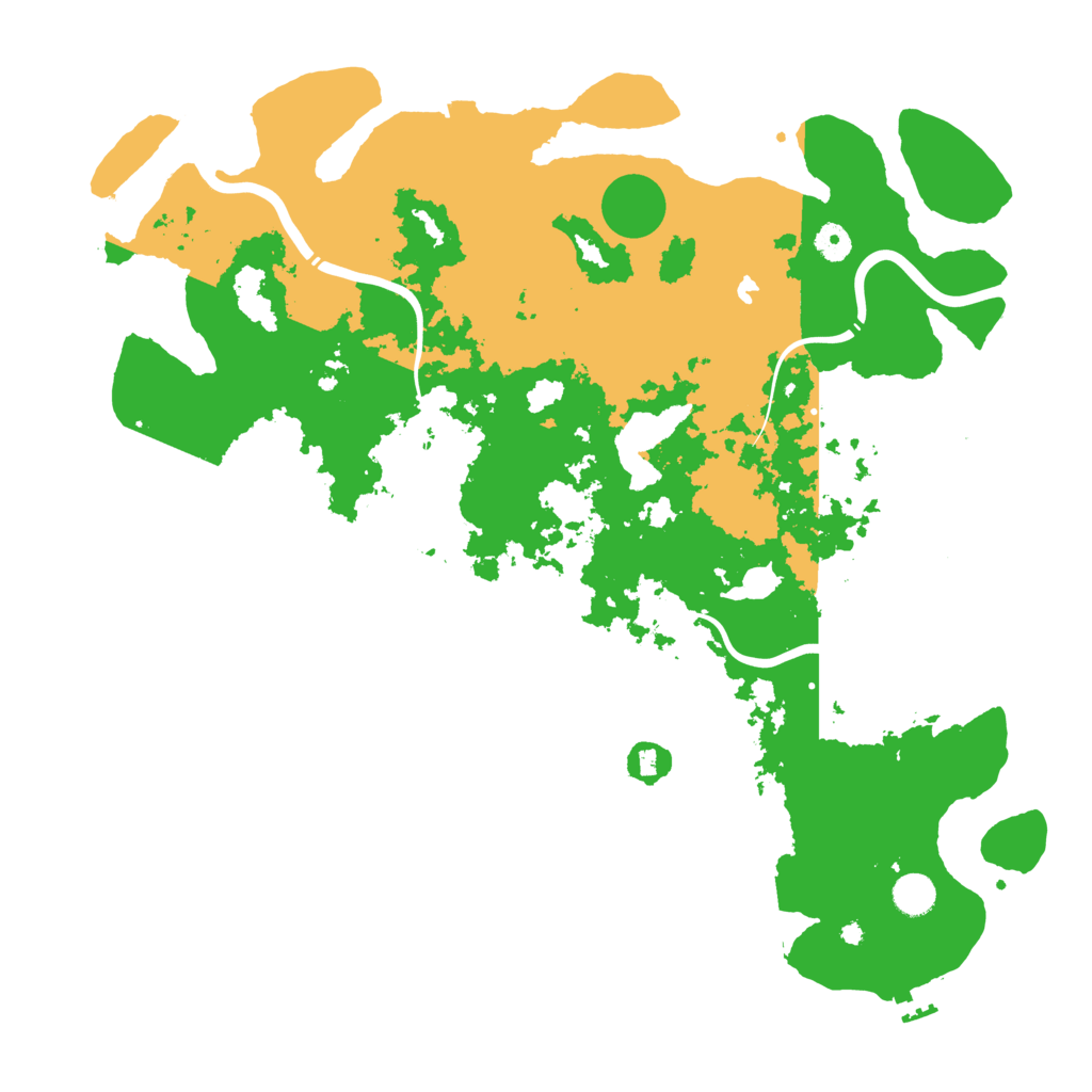 Biome Rust Map: Procedural Map, Size: 4500, Seed: 946048211