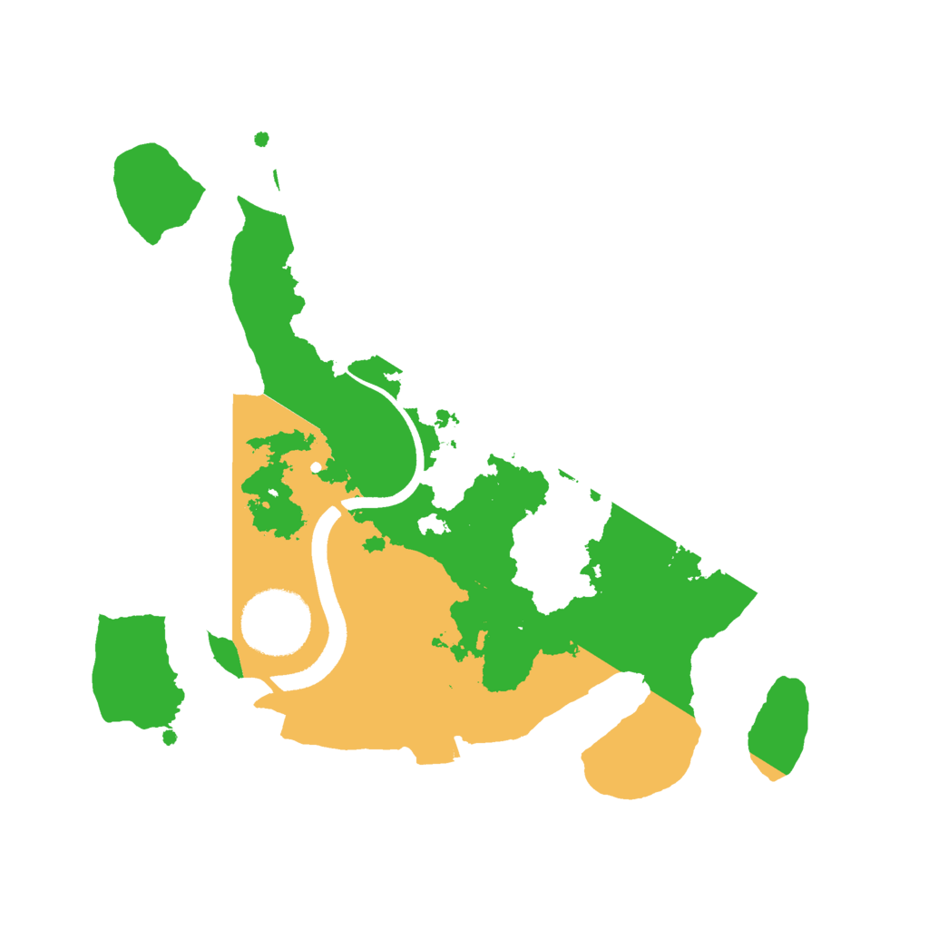 Biome Rust Map: Procedural Map, Size: 2500, Seed: 1118321345