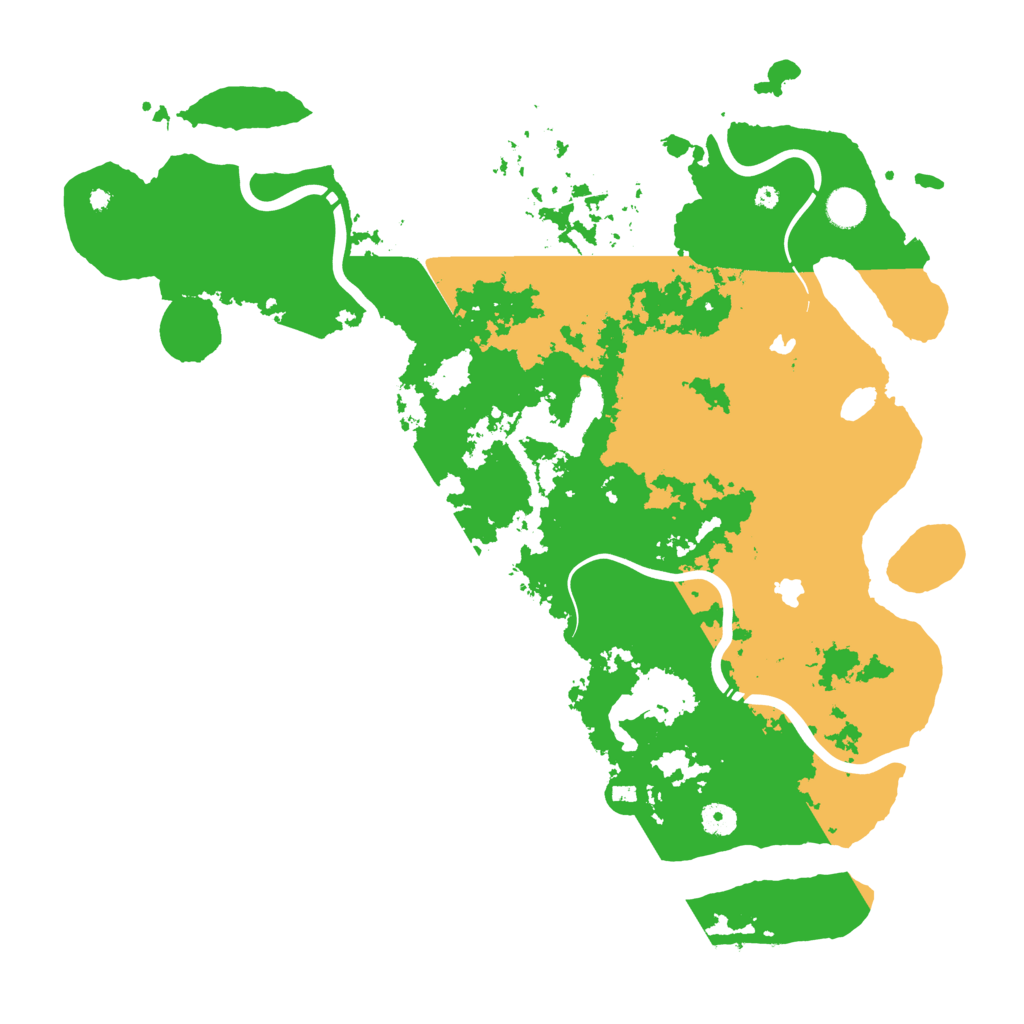 Biome Rust Map: Procedural Map, Size: 4500, Seed: 540616484