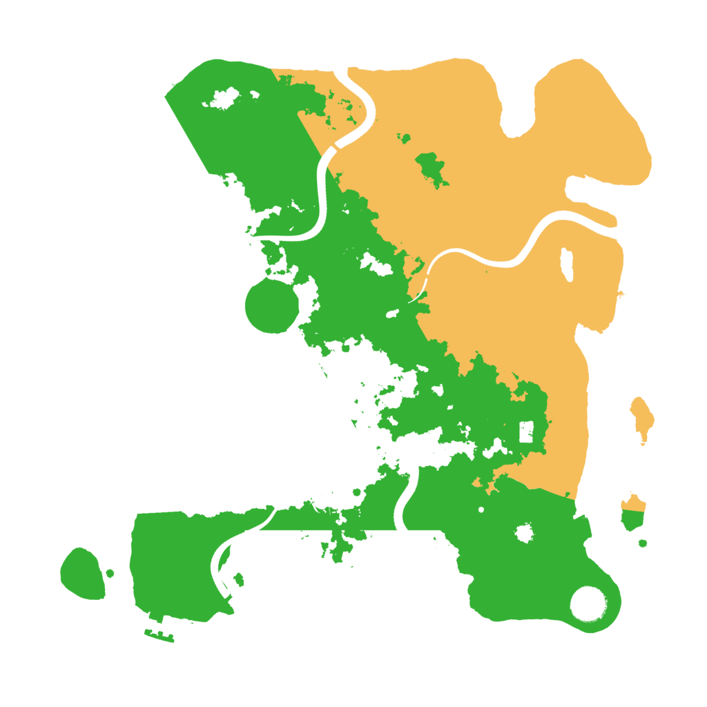 Biome Rust Map: Procedural Map, Size: 3500, Seed: 896352484