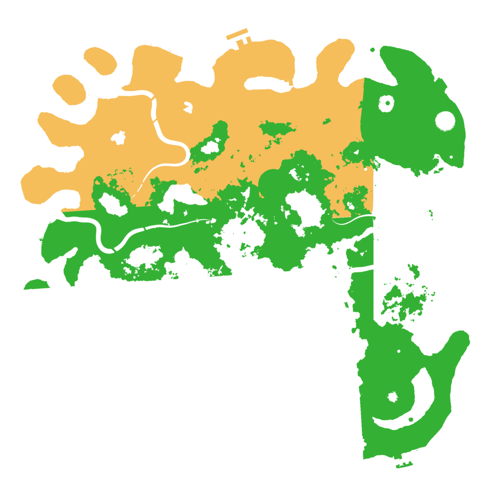 Biome Rust Map: Procedural Map, Size: 4500, Seed: 46897435