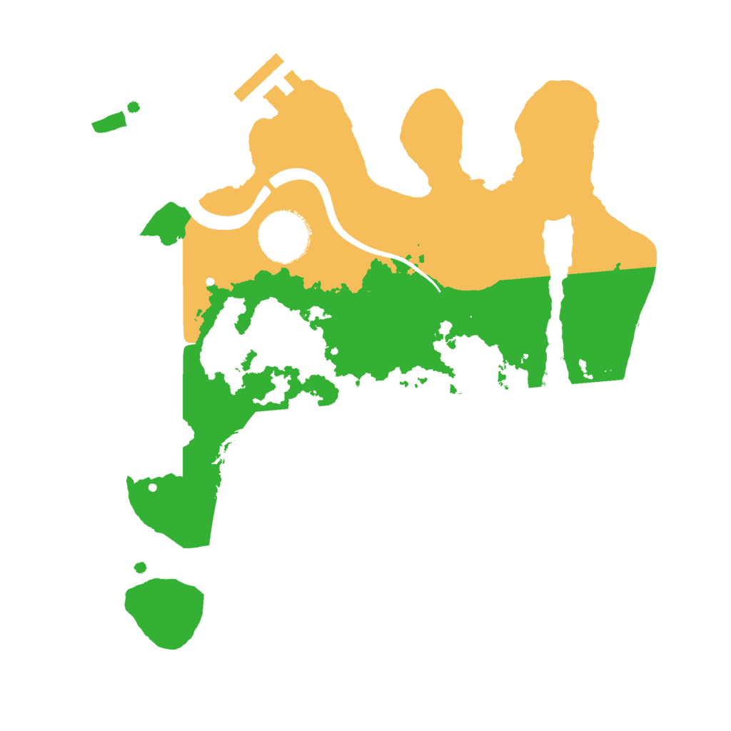 Biome Rust Map: Procedural Map, Size: 2500, Seed: 837492