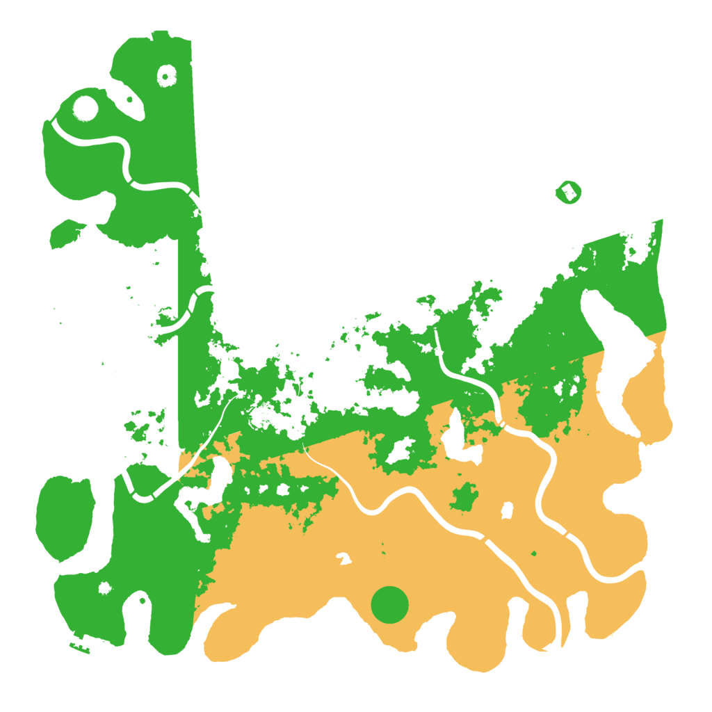 Biome Rust Map: Procedural Map, Size: 5000, Seed: 2134283355