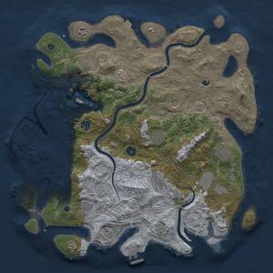 Thumbnail Rust Map: Procedural Map, Size: 4250, Seed: 2075146411, 17 Monuments