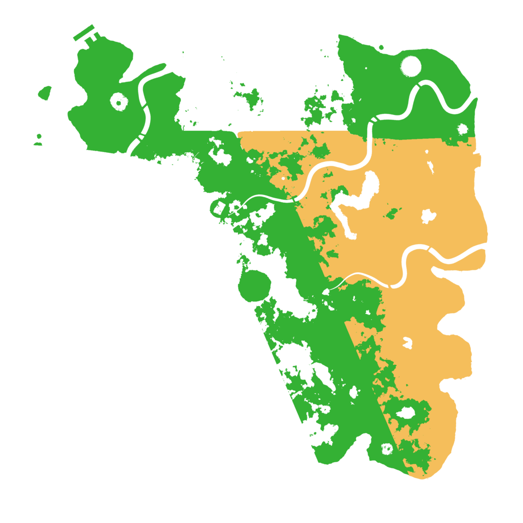 Biome Rust Map: Procedural Map, Size: 4500, Seed: 1597271411