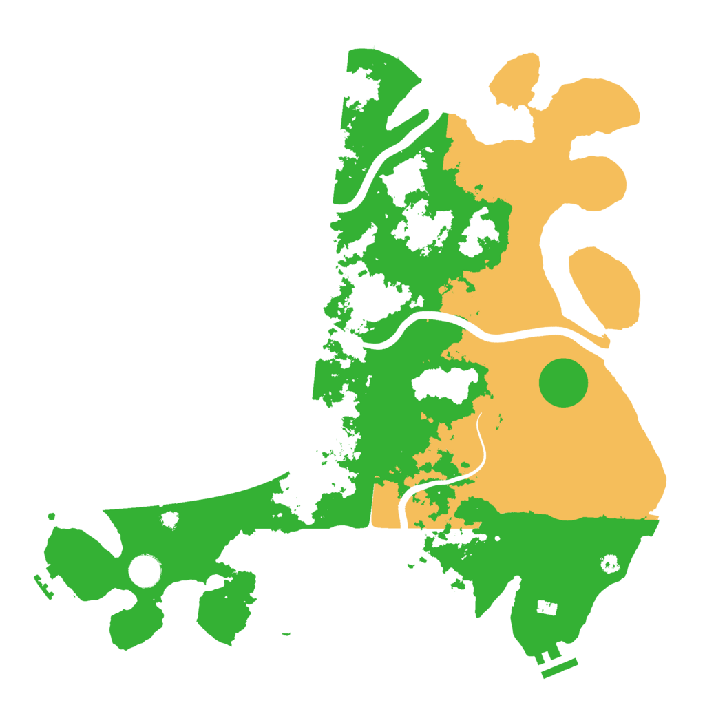 Biome Rust Map: Procedural Map, Size: 3800, Seed: 1310511886