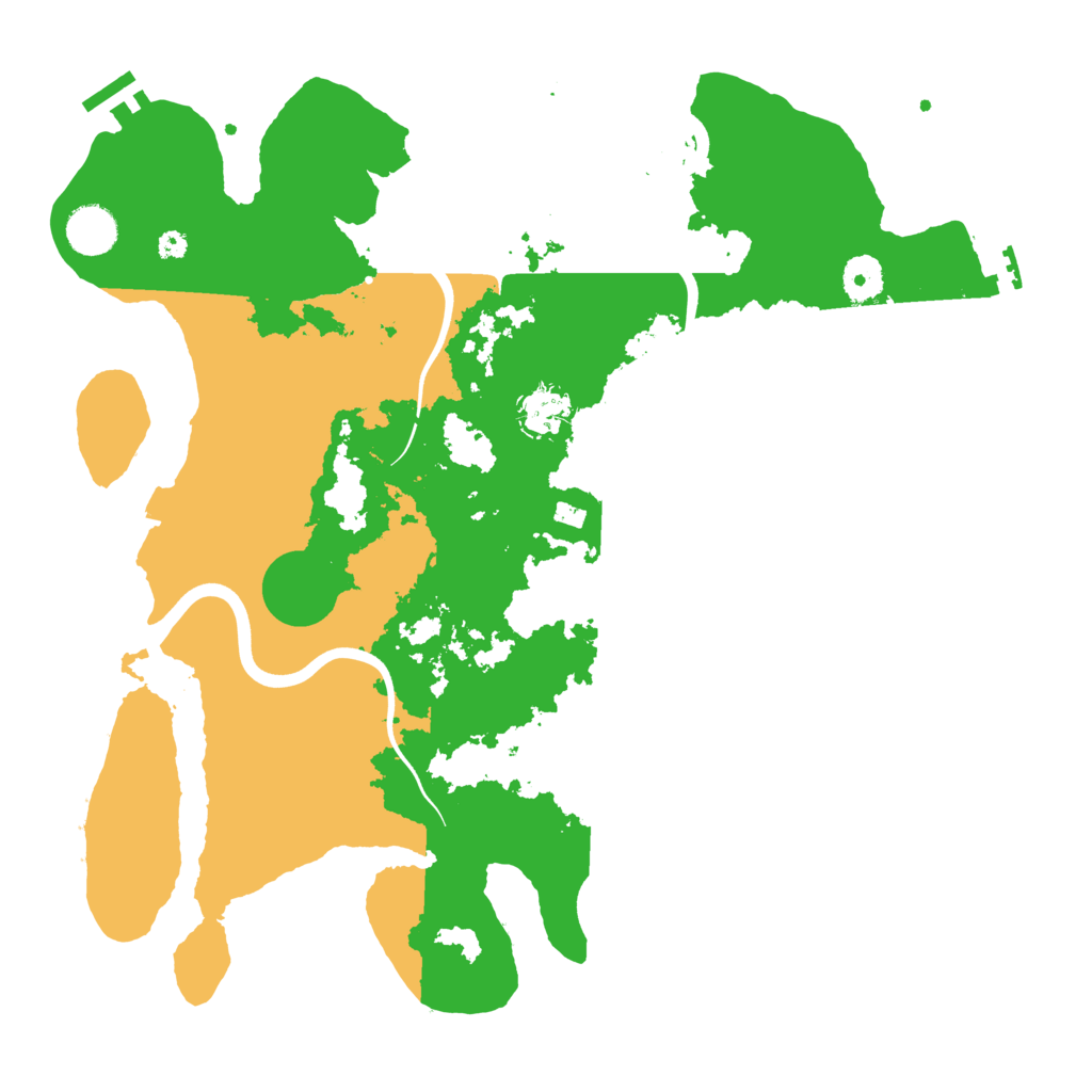 Biome Rust Map: Procedural Map, Size: 3800, Seed: 519820916