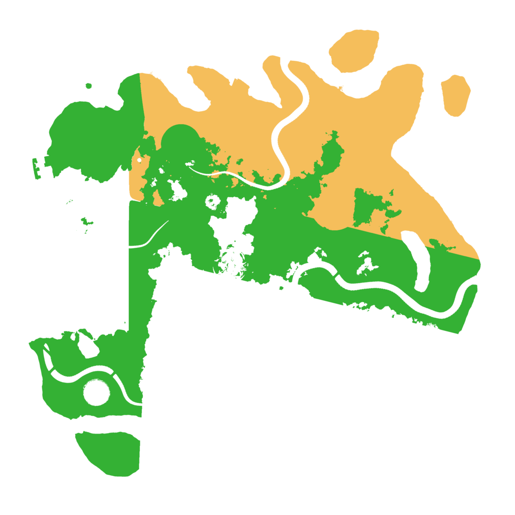 Biome Rust Map: Procedural Map, Size: 3500, Seed: 85688908