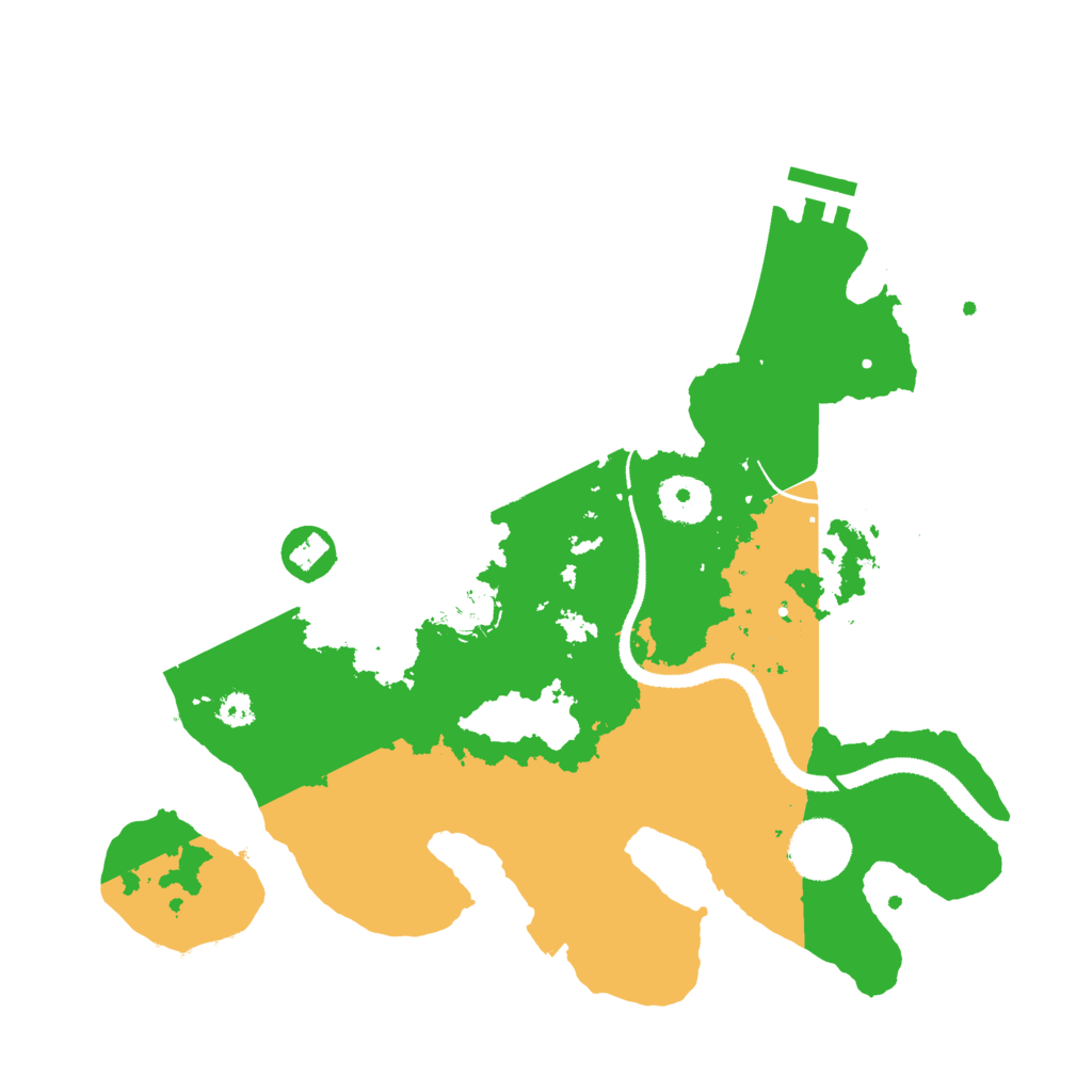Biome Rust Map: Procedural Map, Size: 3200, Seed: 2034566548