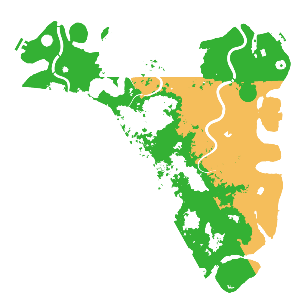 Biome Rust Map: Procedural Map, Size: 4644, Seed: 8048542
