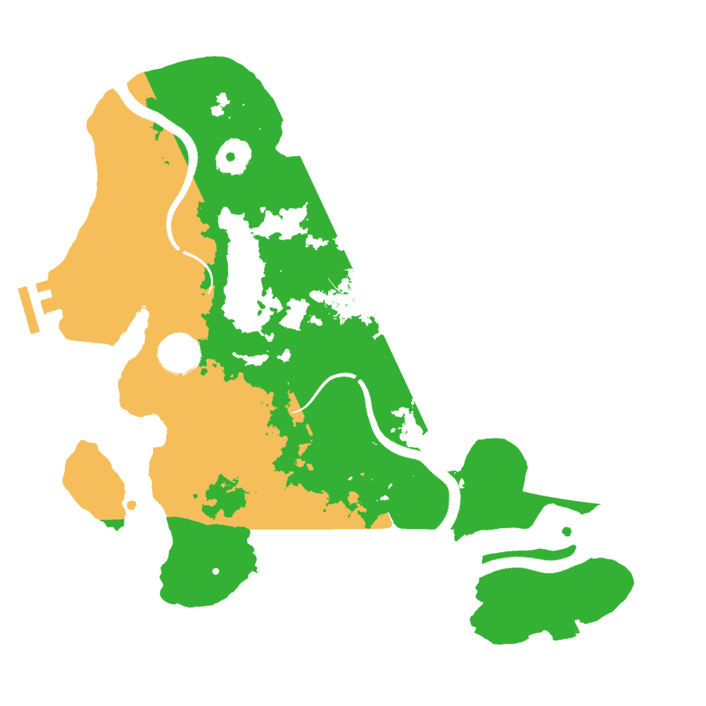Biome Rust Map: Procedural Map, Size: 3000, Seed: 54372955
