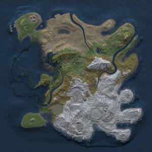 Thumbnail Rust Map: Procedural Map, Size: 3200, Seed: 1681510081, 10 Monuments