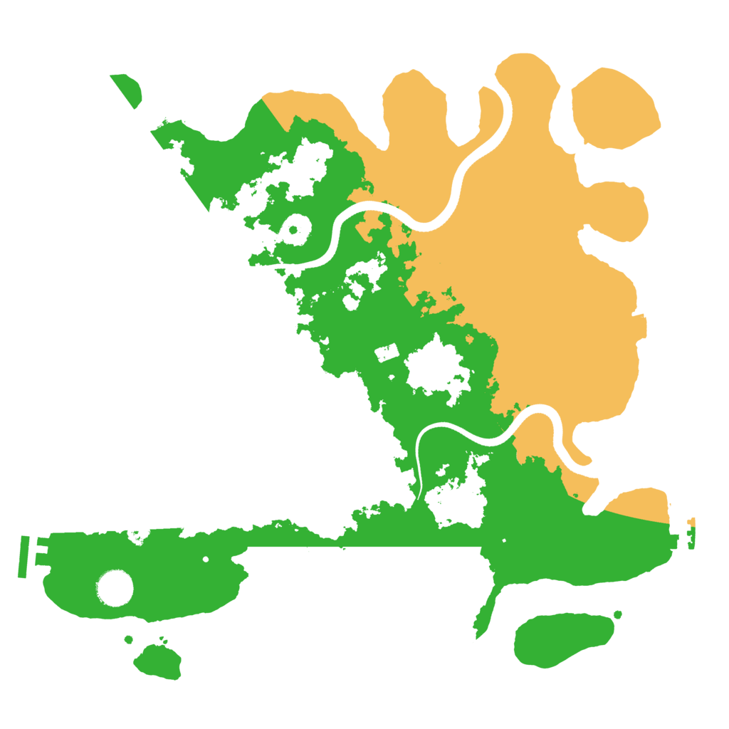 Biome Rust Map: Procedural Map, Size: 3500, Seed: 763285522