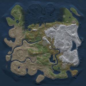 Thumbnail Rust Map: Procedural Map, Size: 4250, Seed: 1245667653, 17 Monuments