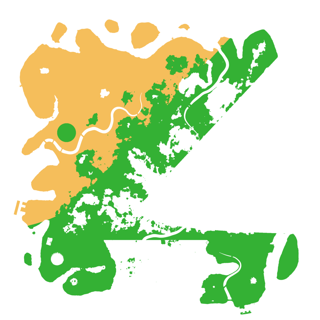 Biome Rust Map: Procedural Map, Size: 4500, Seed: 365257393
