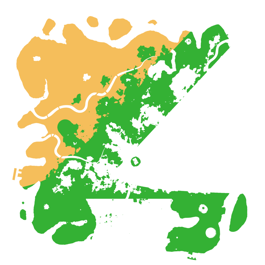 Biome Rust Map: Procedural Map, Size: 4500, Seed: 365257393