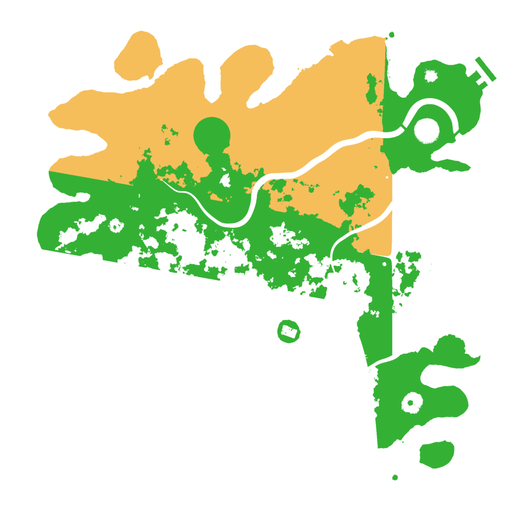 Biome Rust Map: Procedural Map, Size: 3750, Seed: 1215957843