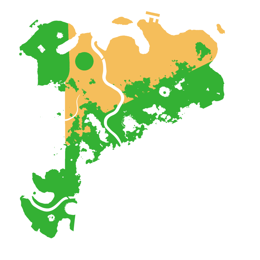 Biome Rust Map: Procedural Map, Size: 3750, Seed: 54575