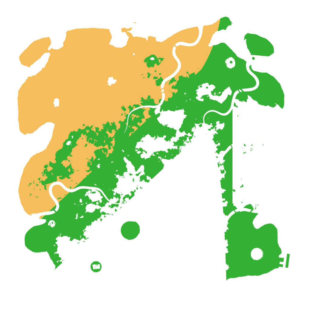 Biome Rust Map: Procedural Map, Size: 4500, Seed: 1258039373