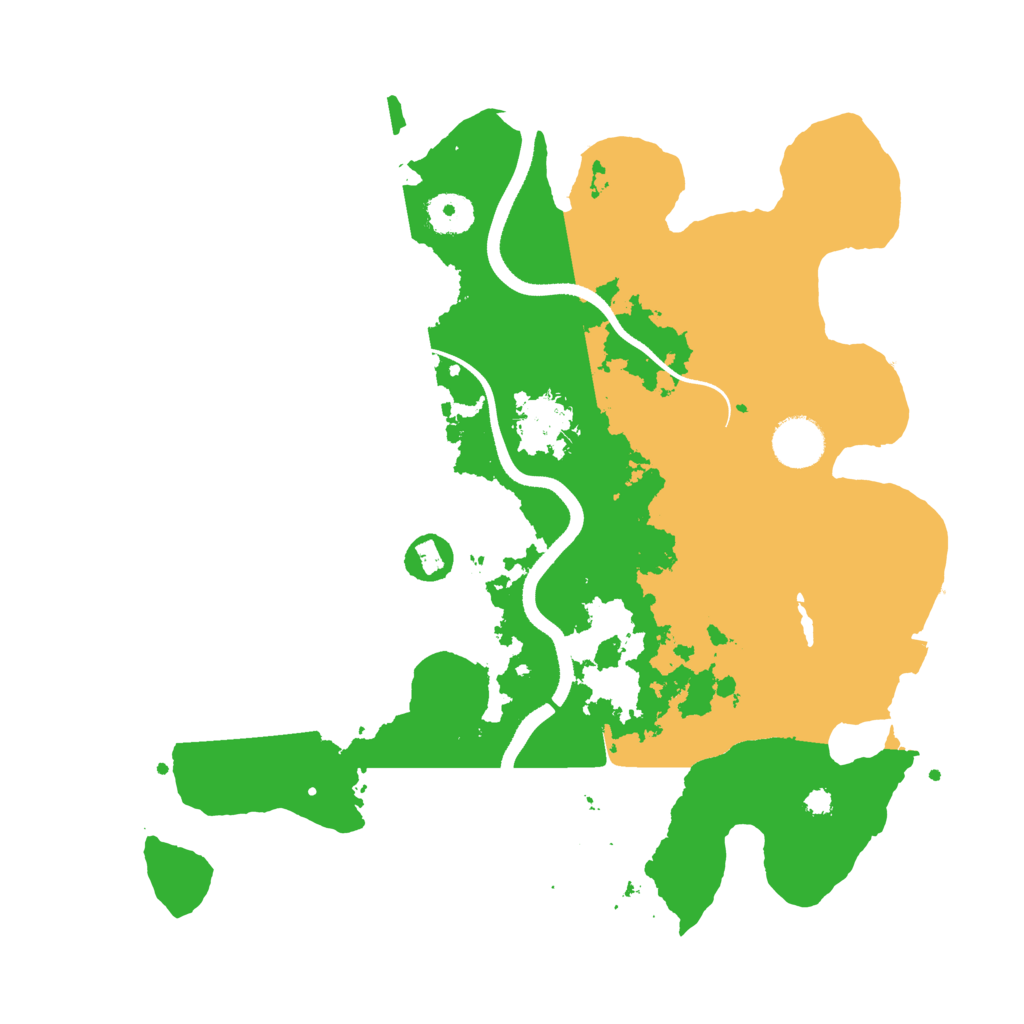 Biome Rust Map: Procedural Map, Size: 3500, Seed: 16375