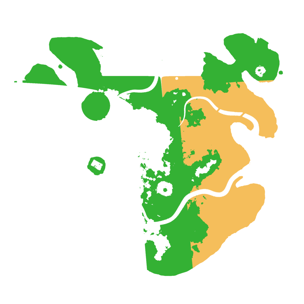 Biome Rust Map: Procedural Map, Size: 3000, Seed: 409800456