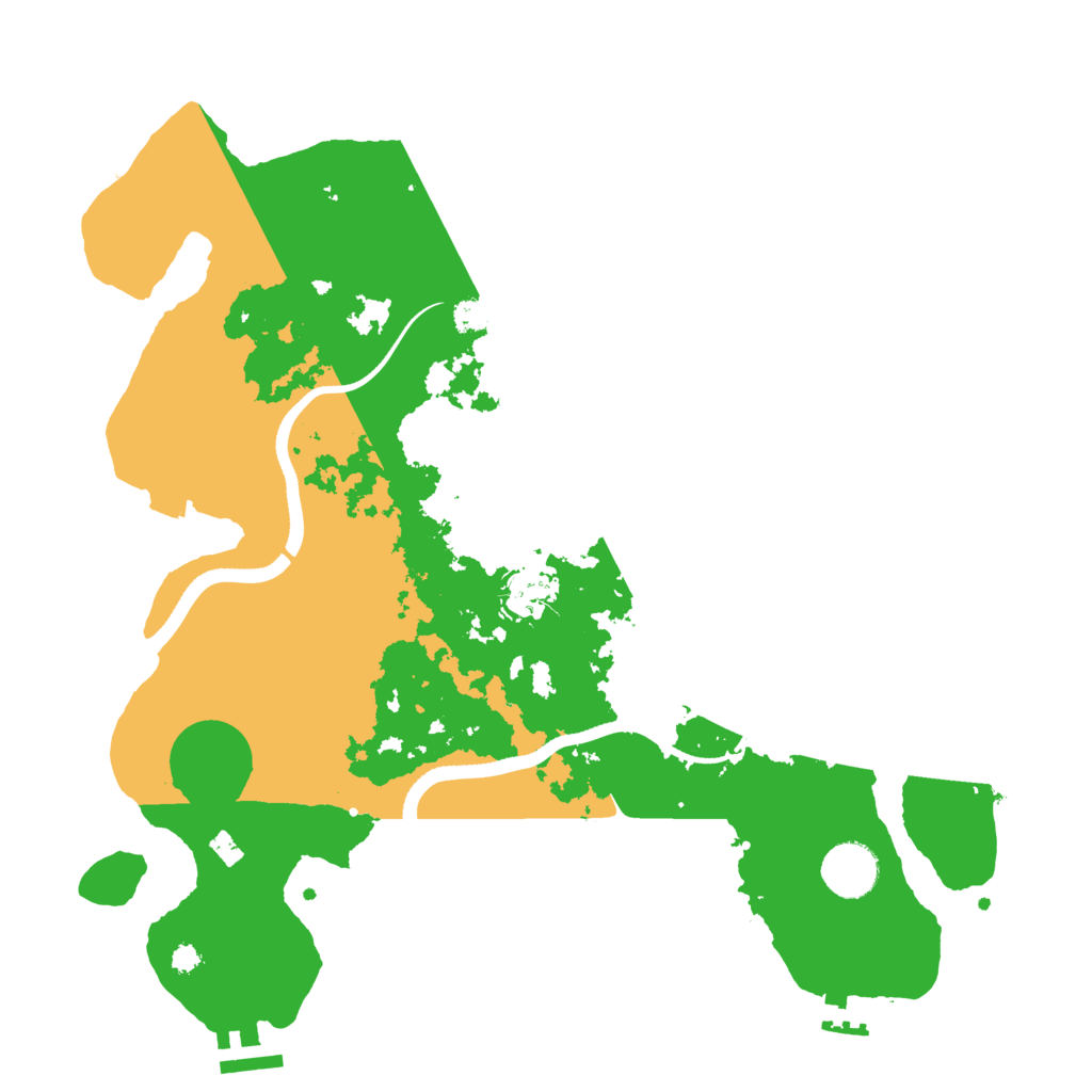 Biome Rust Map: Procedural Map, Size: 3500, Seed: 1245349671