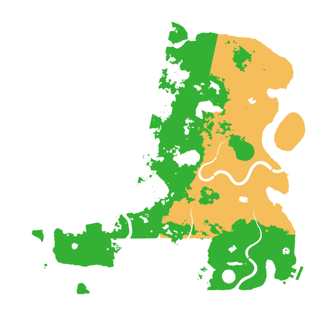 Biome Rust Map: Procedural Map, Size: 4500, Seed: 419878727