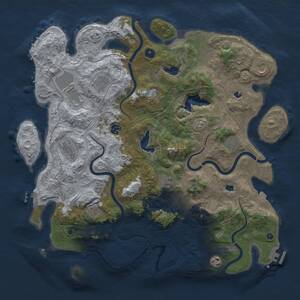 Thumbnail Rust Map: Procedural Map, Size: 4500, Seed: 419878727, 17 Monuments