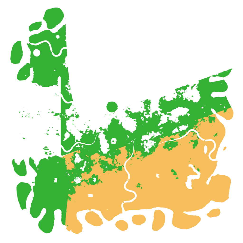 Biome Rust Map: Procedural Map, Size: 6000, Seed: 1066693511