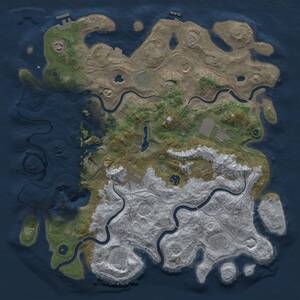Thumbnail Rust Map: Procedural Map, Size: 4500, Seed: 414452713, 16 Monuments
