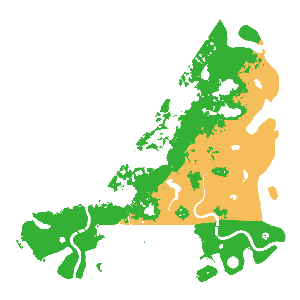 Biome Rust Map: Procedural Map, Size: 4500, Seed: 1227632872