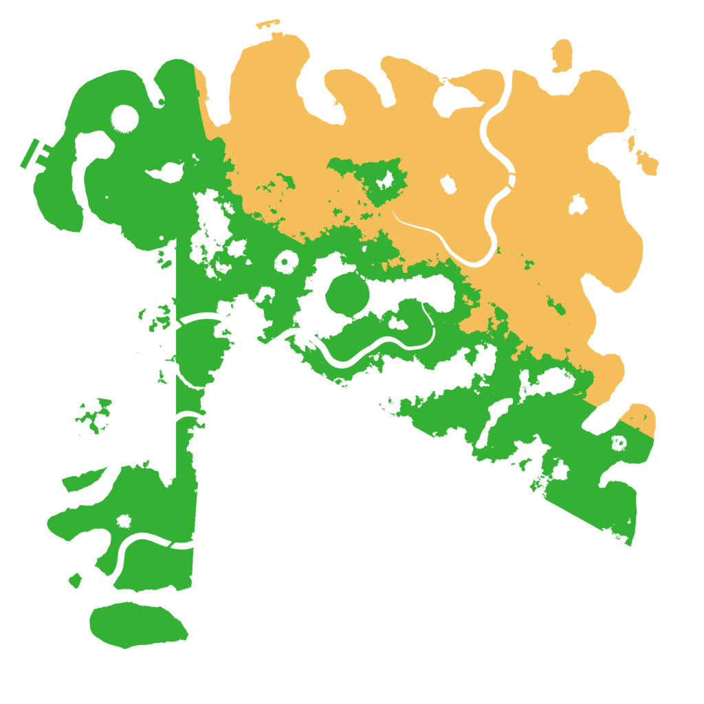 Biome Rust Map: Procedural Map, Size: 4500, Seed: 607274751