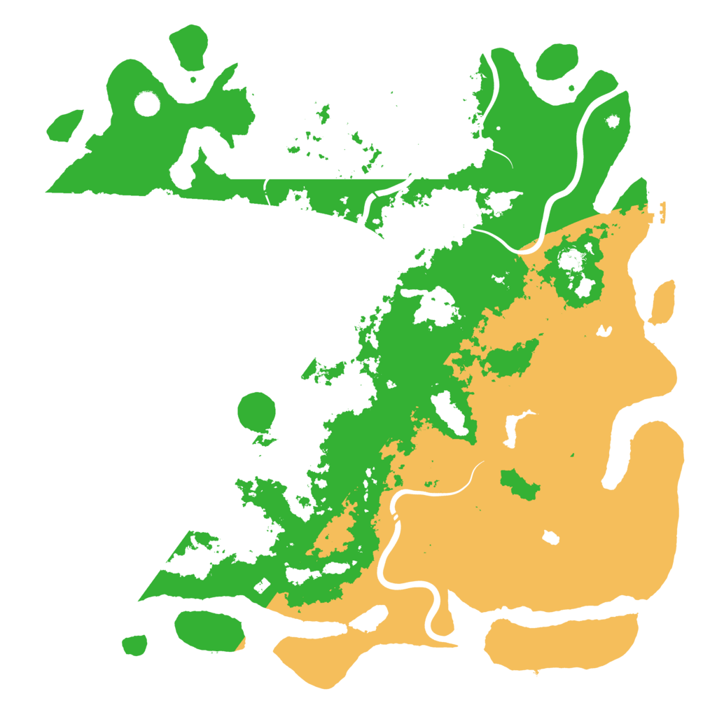 Biome Rust Map: Procedural Map, Size: 5000, Seed: 68884325
