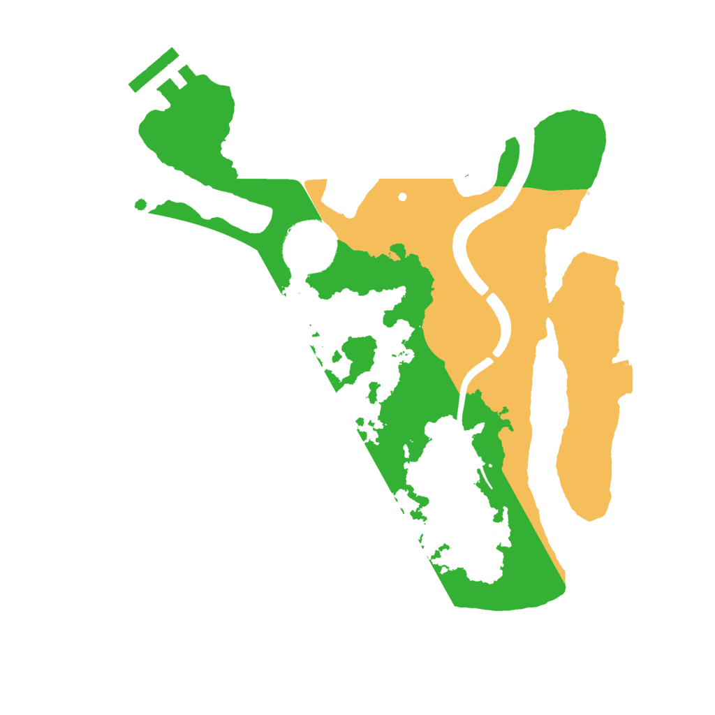 Biome Rust Map: Procedural Map, Size: 2500, Seed: 250437482