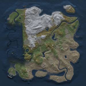 Thumbnail Rust Map: Procedural Map, Size: 4096, Seed: 2112024571, 16 Monuments