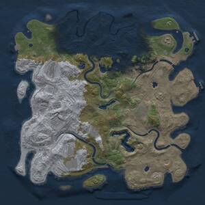 Thumbnail Rust Map: Procedural Map, Size: 4500, Seed: 730511503, 15 Monuments