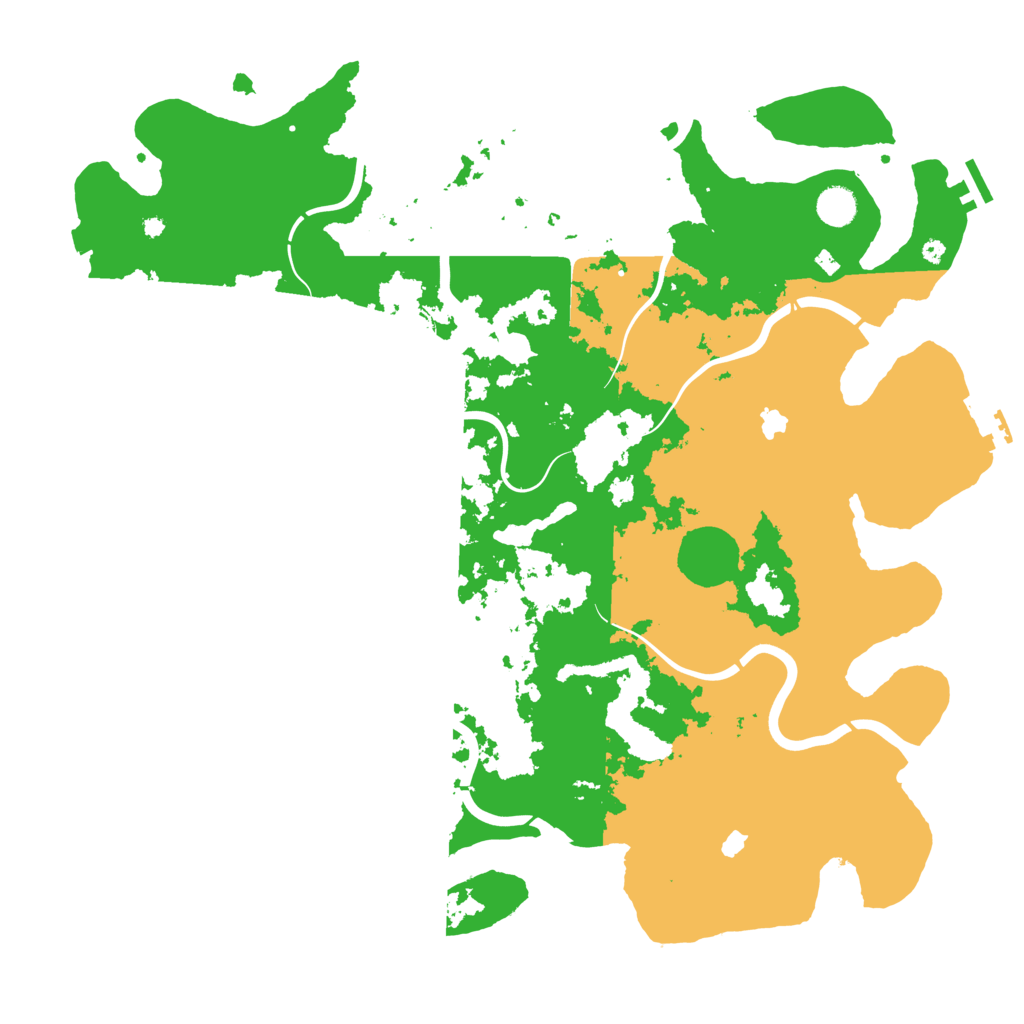 Biome Rust Map: Procedural Map, Size: 4500, Seed: 730511503