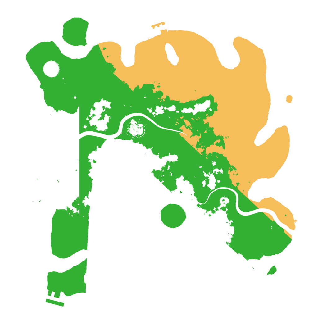 Biome Rust Map: Procedural Map, Size: 3500, Seed: 1697191019