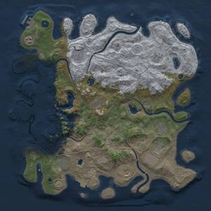 Thumbnail Rust Map: Procedural Map, Size: 4250, Seed: 1653669027, 16 Monuments